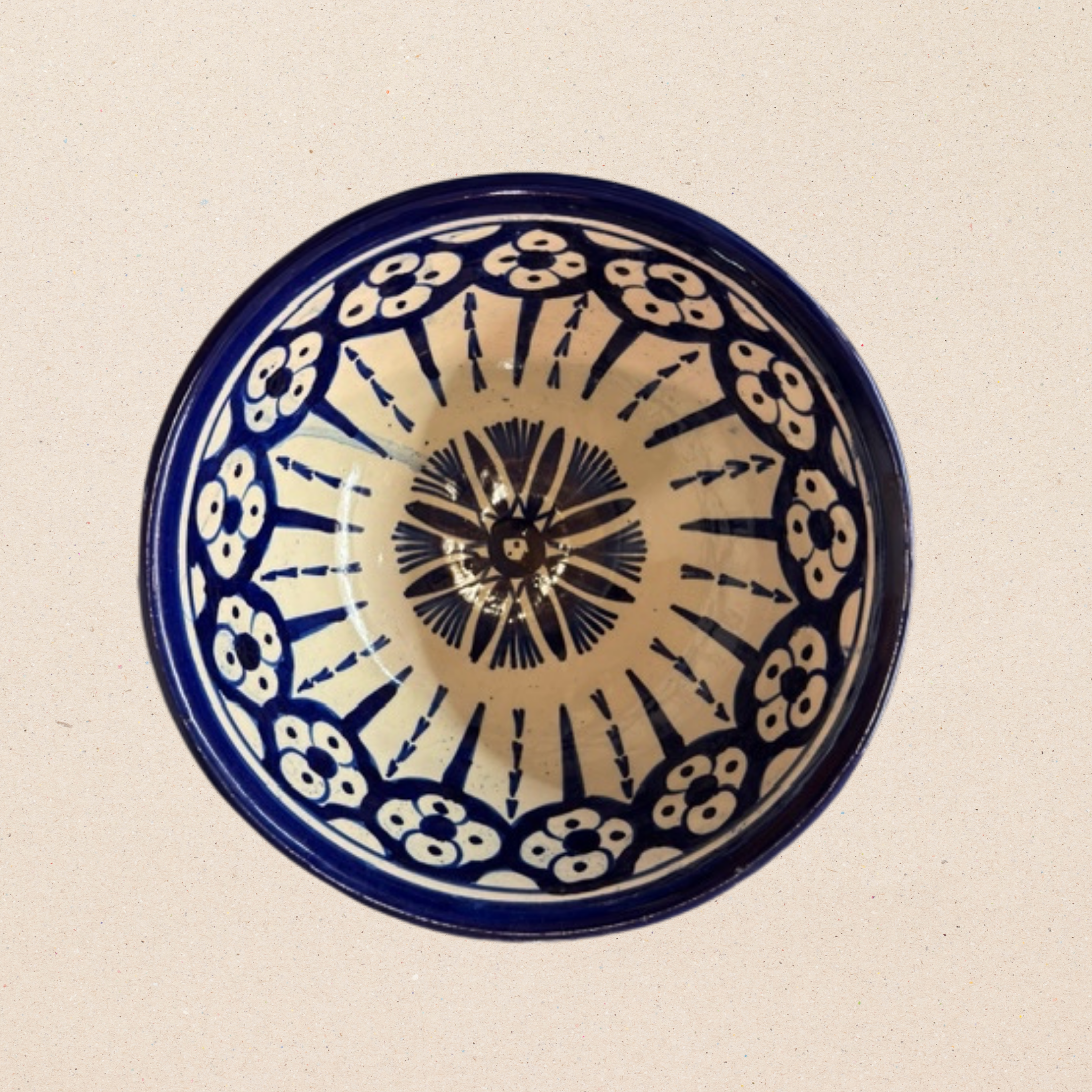 Skálar Atlas keramik - bláar 20 cm