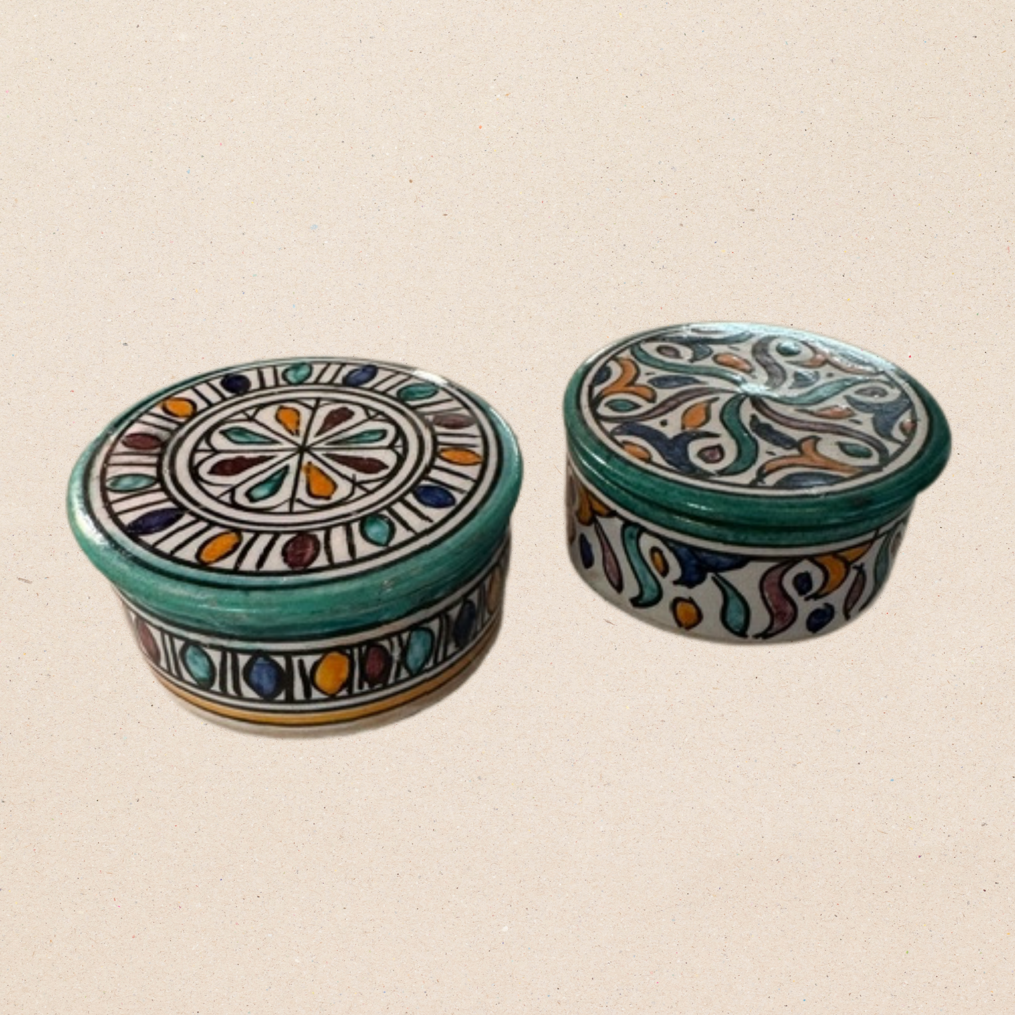 Krúsir með loki Atlas Keramik - Ø 9cm H 4cm