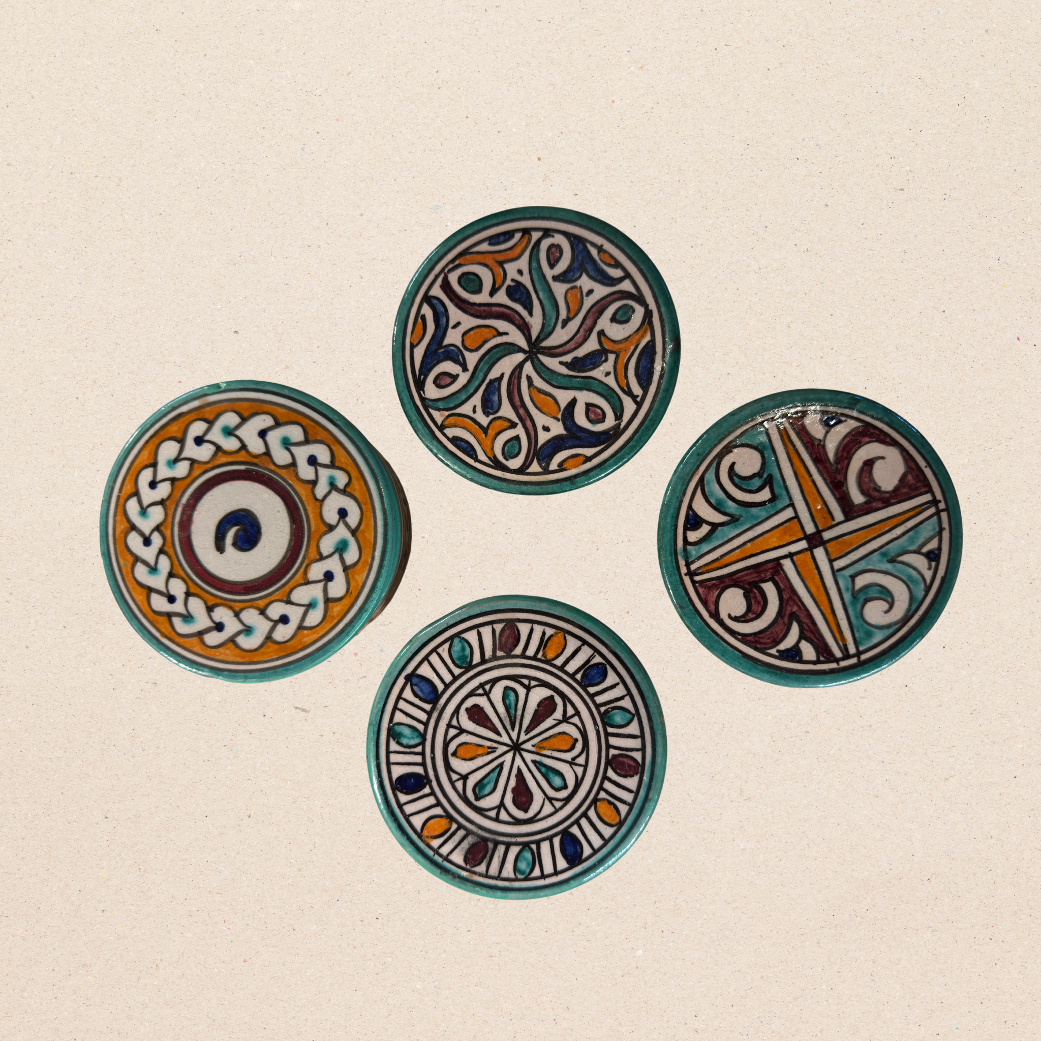 Krúsir með loki Atlas Keramik - Ø 9cm H 4cm